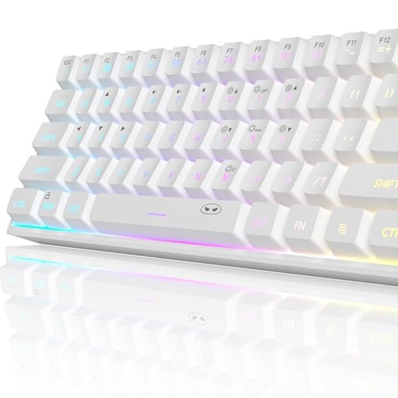 MageGee Mini 60% Gaming Keyboard, Upgrade RGB Backlit 61 Key Ultra-Compact - Picture 2 of 2